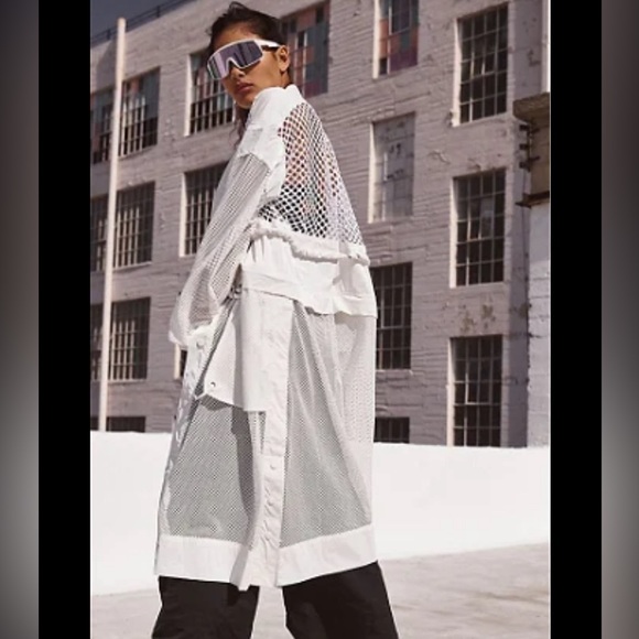 Free People Under The Sea Mesh Maxi Parka white small - Picture 4 of 12